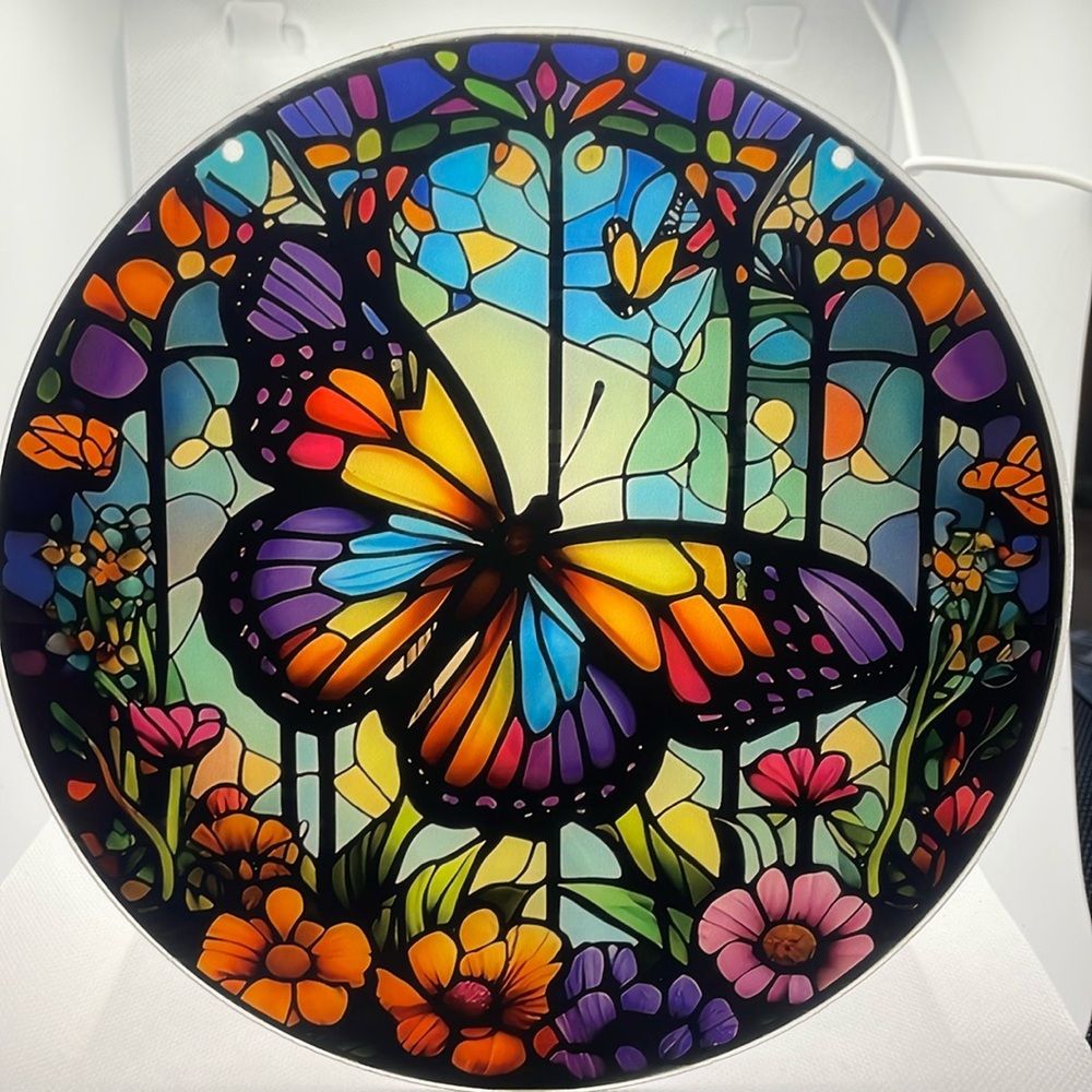 Suncatcher Acrylic Butterfly Floral Design New Gifts Spring Decoration